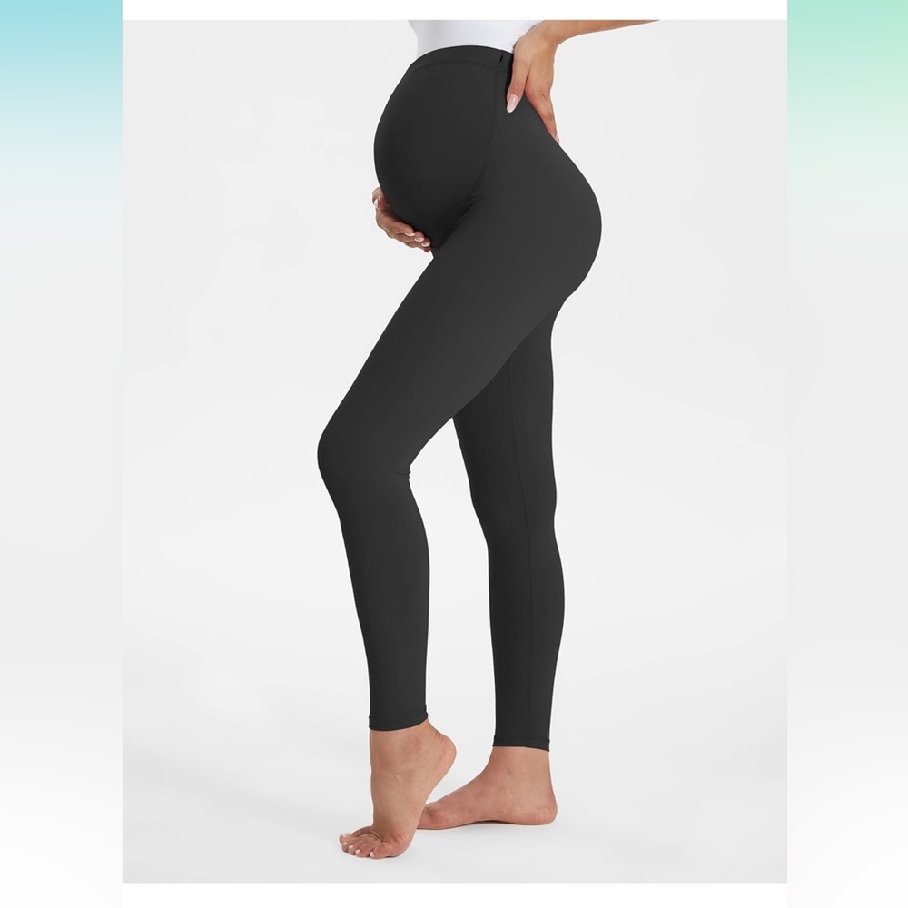 Classic Black Women's Maternity Leggings